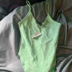 Pastel green bodysuit